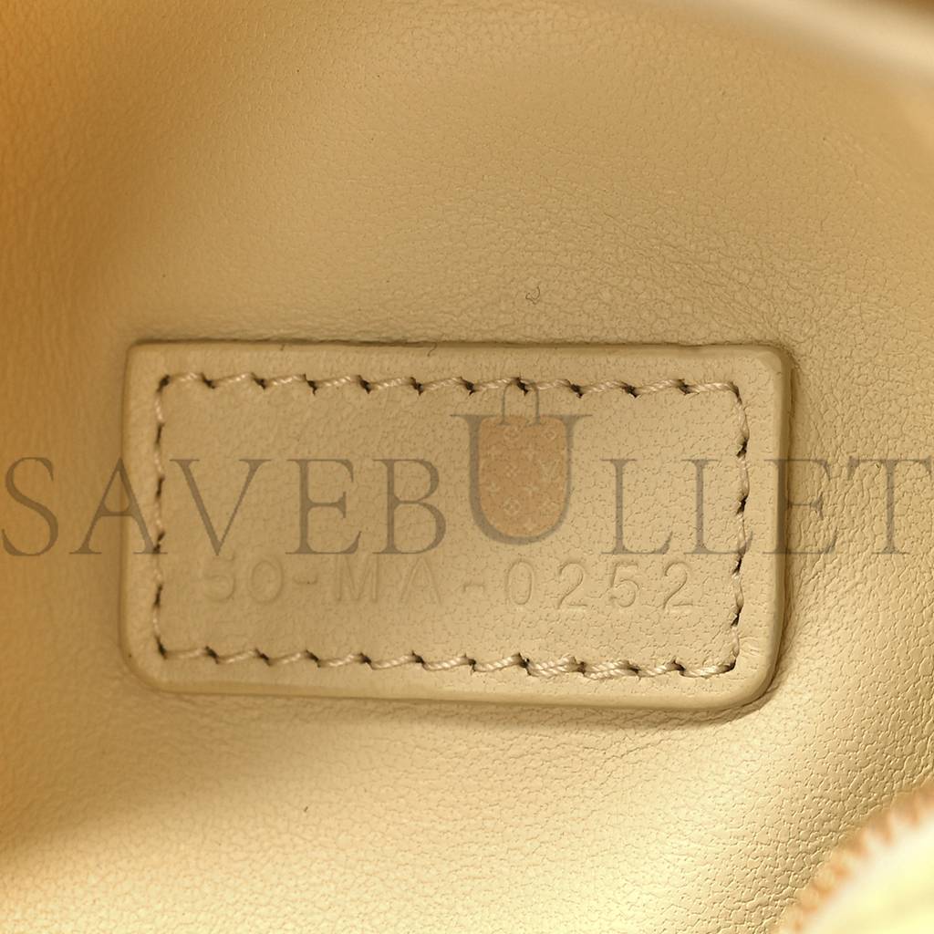 D*or calfskin macrocannage medium D*ortravel nomad pouch pale yellow (23*13*10.2cm)