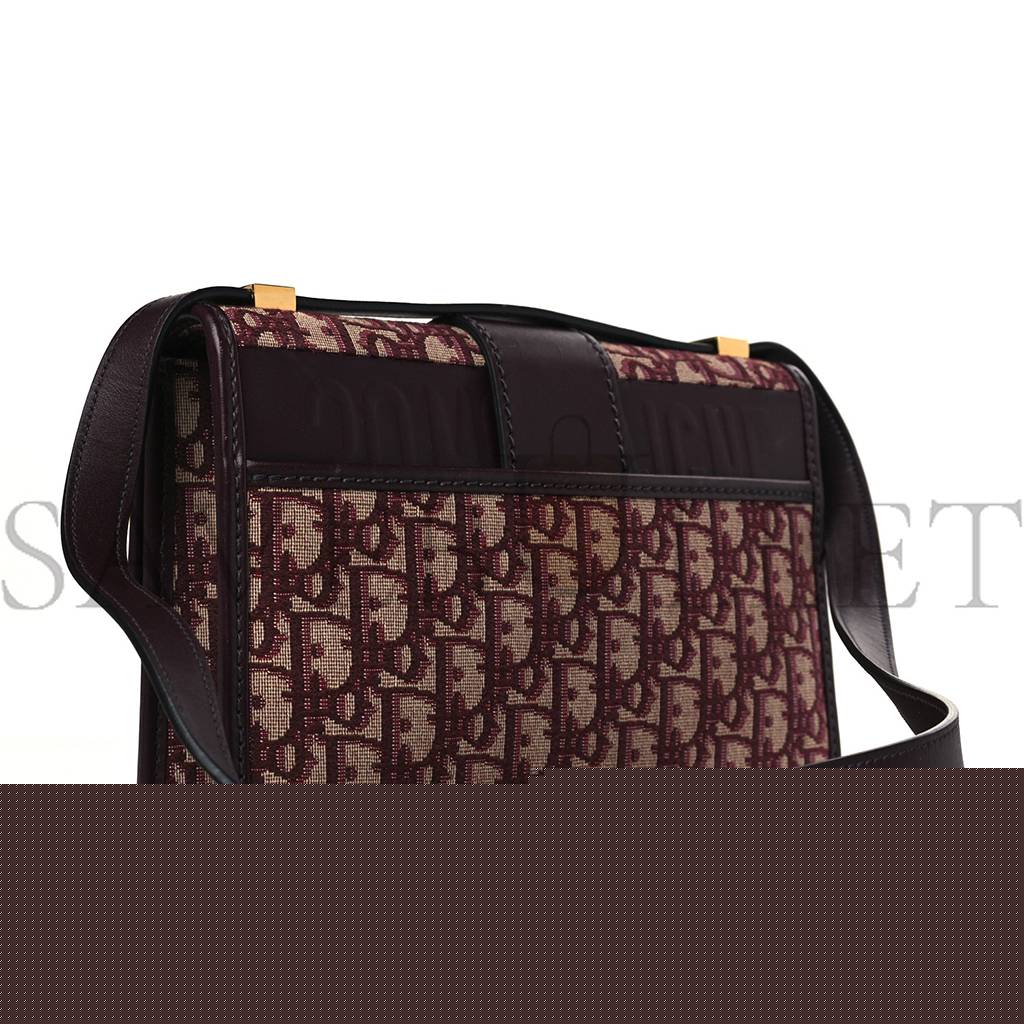 D*or oblique 30 montaigne flap bag burgundy (24*17*6.4cm)