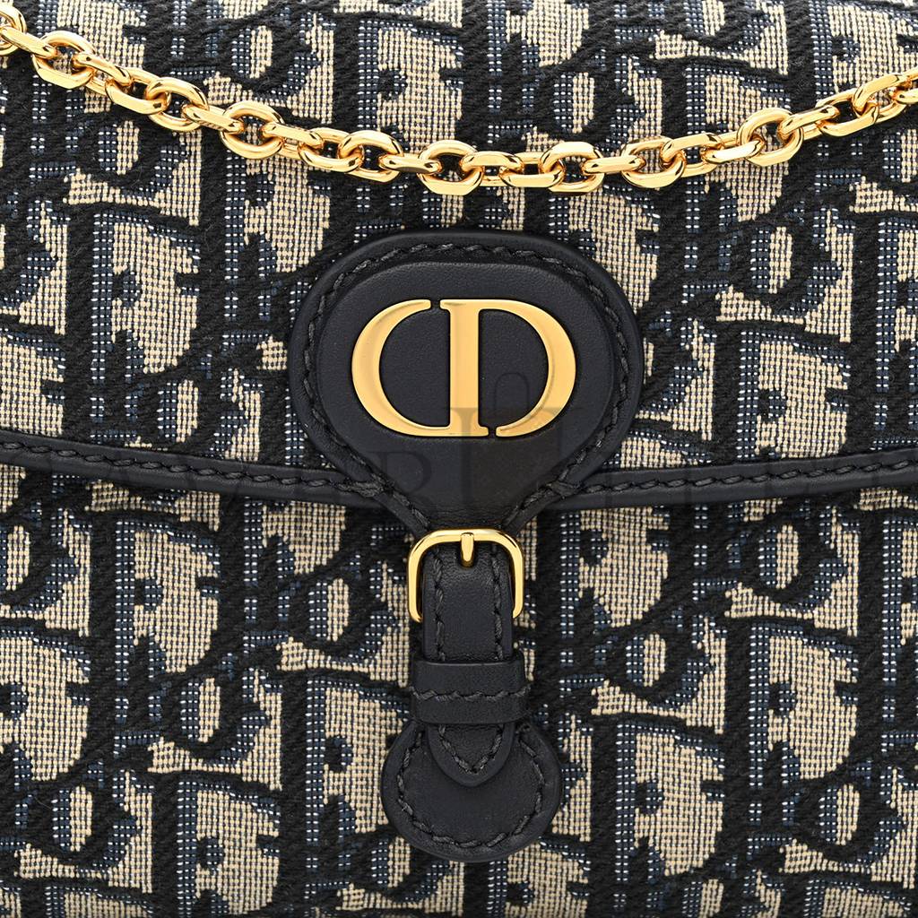 D*or oblique bobby east west pouch blue (22*12*3.2cm)