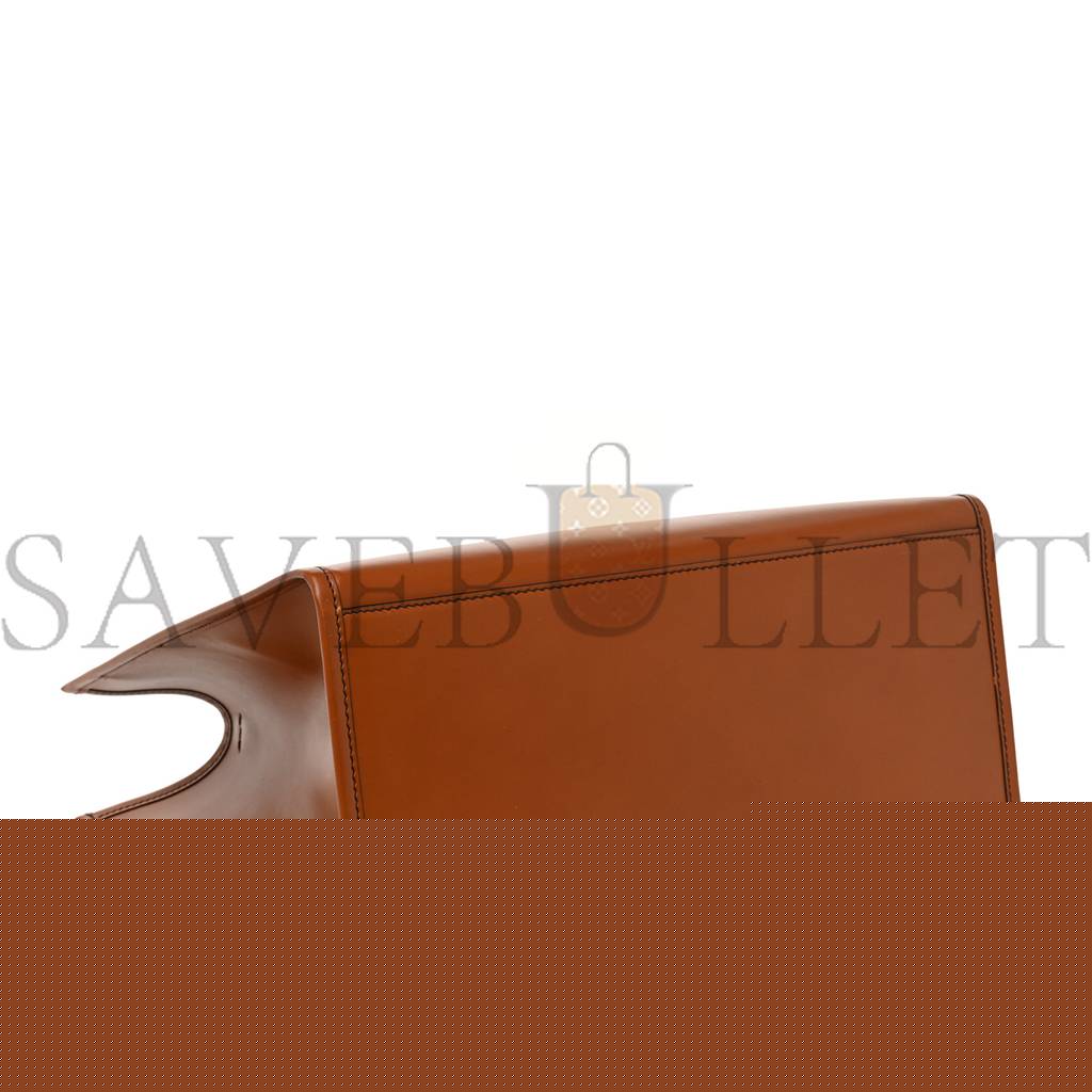 F**di vitello king plexiglass large F**di sunshine shopper tote cuoio (41*34*20cm)