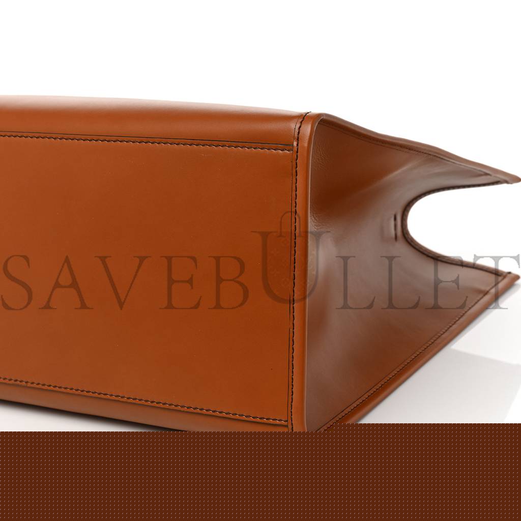 F**di vitello king plexiglass large F**di sunshine shopper tote cuoio (41*34*20cm)