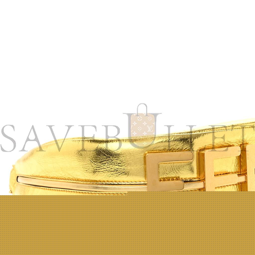 F**di laminated craquele lambskin small F**digraphy hobo gold (27*23*10cm)