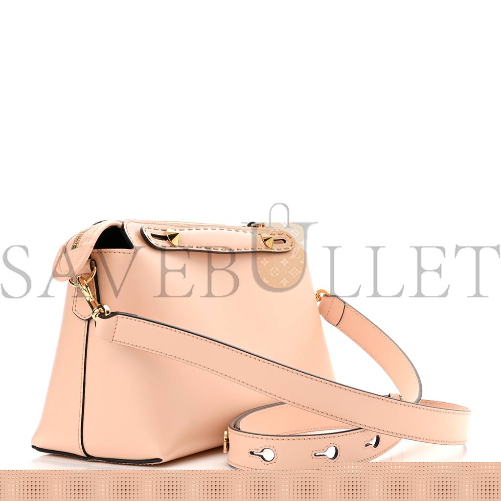 F**di vitello king logo embossed medium by the way boston bag light rose (27*18*12cm)