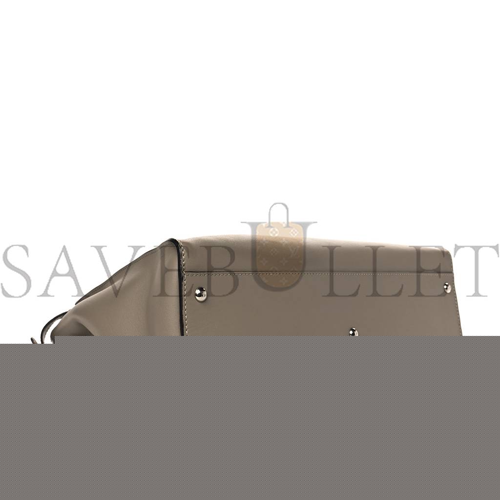 F**di vitello seta plexiglass granite large peekaboo iconic satchel tortora (40*29*17cm)