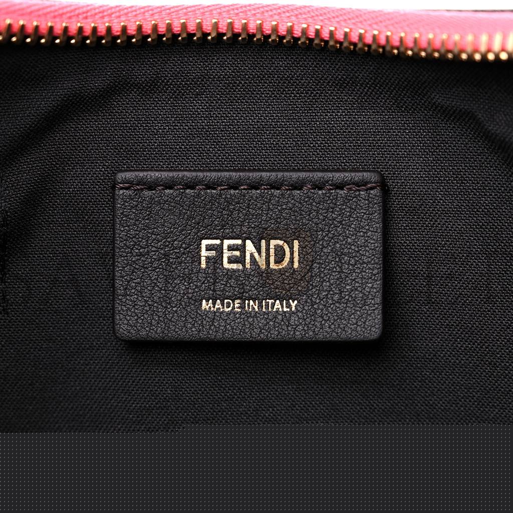 F**di vitello grace matte small F**digraphy hobo bag pink dalia (22*17*9cm)