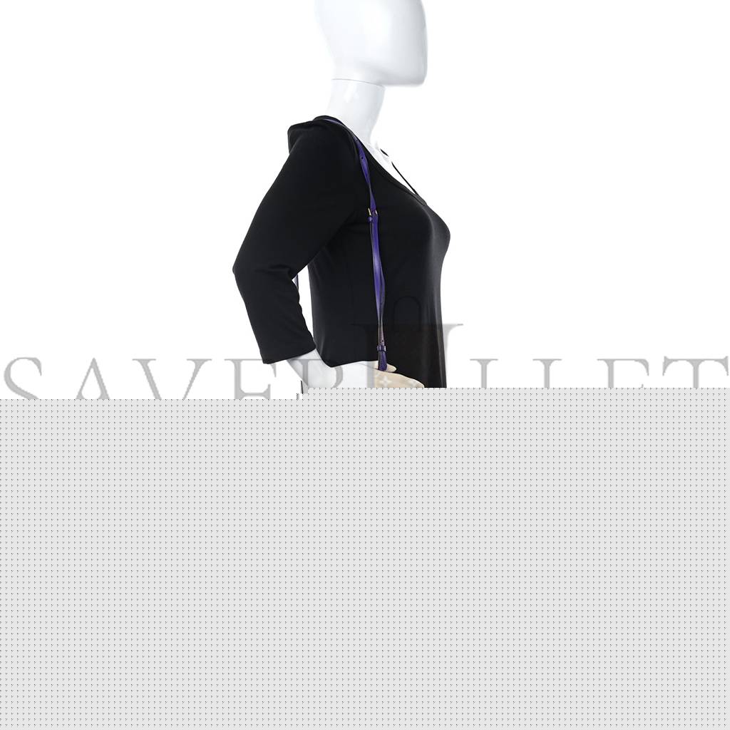 F**di nappa colorblock mini peekaboo iconic satchel polvere purple rain ruby (23*17*11cm)