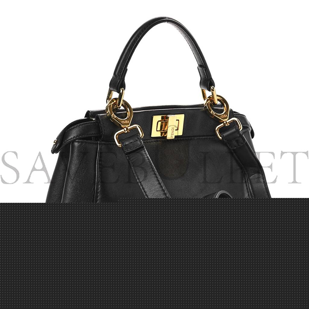 F**di nappa mini peekaboo iconic satchel black (23*19*11cm)