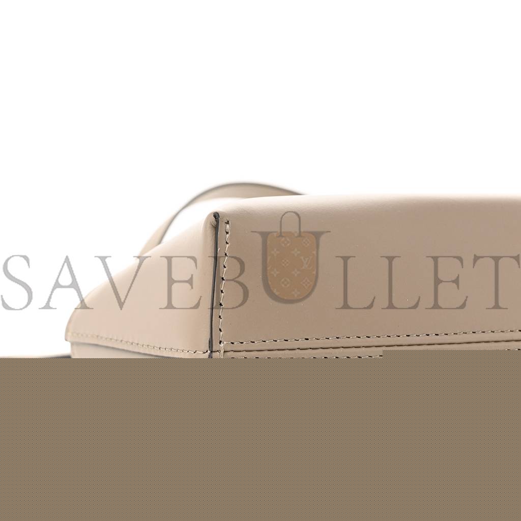 F**di vitello king plexiglass logo embossed mini by the way top handle boston bag tortora (18*11*8cm)